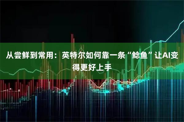 从尝鲜到常用：英特尔如何靠一条“鲶鱼”让AI变得更好上手